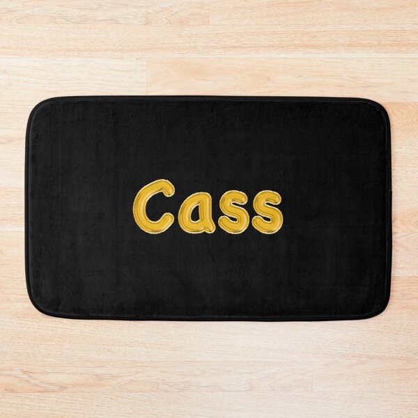 Item preview, Golden Balloon Cass Name Label (Black) designed and sold by NormadWorld.