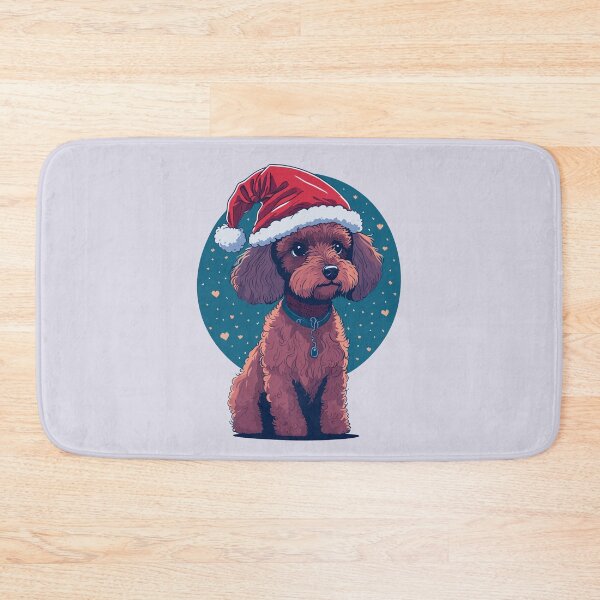 Item preview, Poodle: Christmas Festive Dog Illustration designed and sold by cutie1pie1dogs.