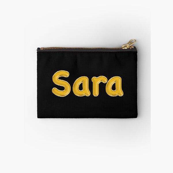 Item preview, Golden Balloon Sara Name Label (Black) designed and sold by NormadWorld.