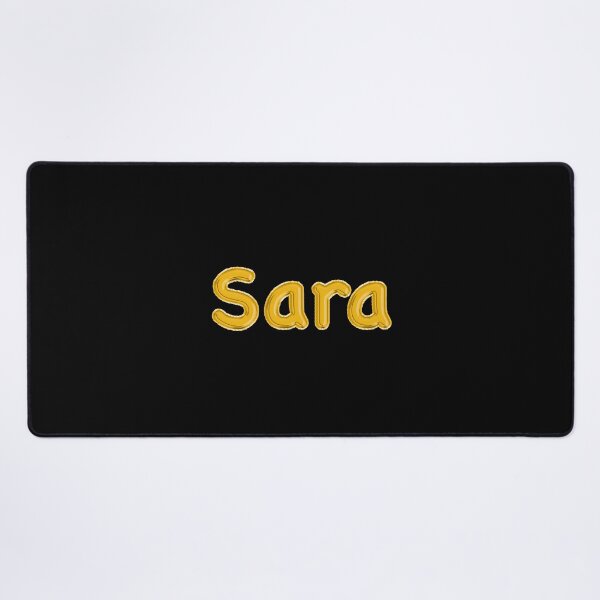 Item preview, Golden Balloon Sara Name Label (Black) designed and sold by NormadWorld.