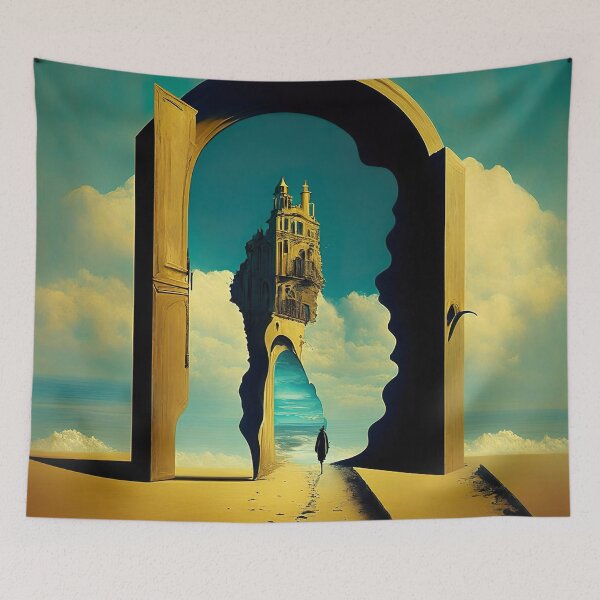 Item preview, [AI Art] “EXIT”, inspired by the works of a surrealist master designed and sold by Sissle.
