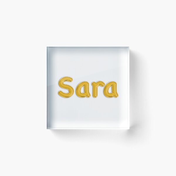 Item preview, Golden Balloon Sara Name Label designed and sold by NormadWorld.