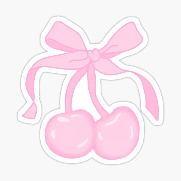 Pink Bow - Ribbon - Pretty Bow  Sticker for Sale by KittyStrand