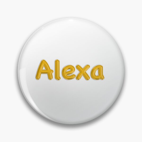 Item preview, Golden Balloon Alexa Name Label designed and sold by NormadWorld.