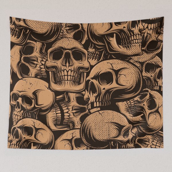 Item preview, Scary Skull Pattern designed and sold by stylebytara.