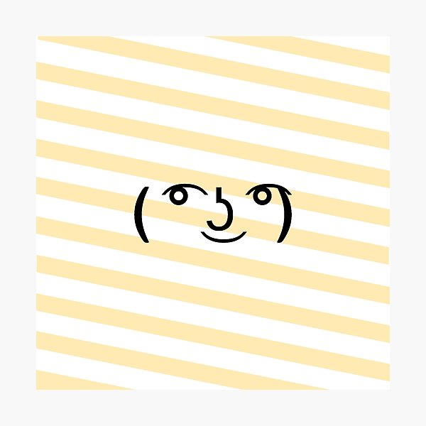 Item preview, Cute candy cane design – White and Yellow with ( ͡° ͜ʖ ͡°) designed and sold by pardock.