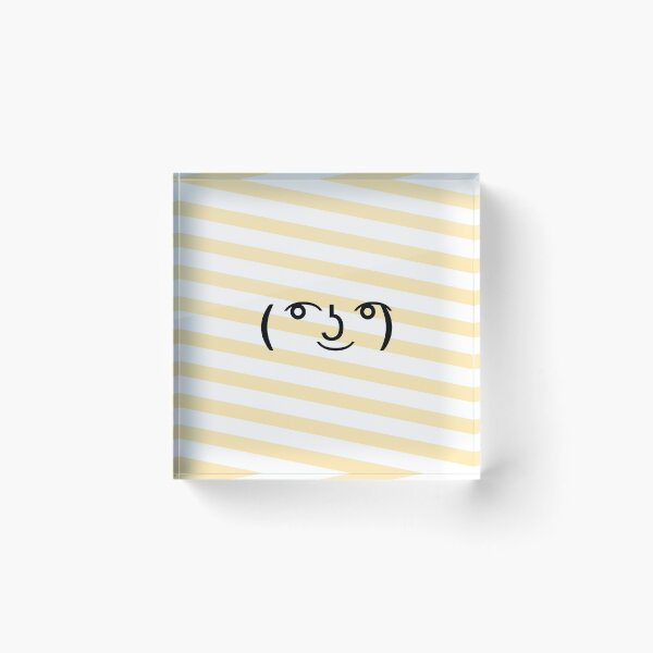 Item preview, Cute candy cane design – White and Yellow with ( ͡° ͜ʖ ͡°) designed and sold by pardock.