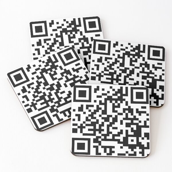 Item preview, RickRoll - Never Gonna Give You Up Music Video QR Code Sticker designed and sold by tinyindiangirl.