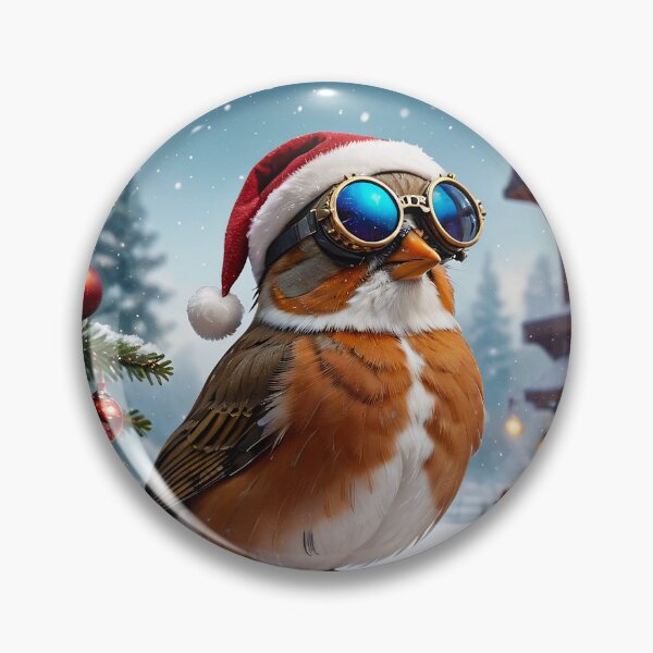 Item preview, Cool steampunk Christmas Robin designed and sold by Luminathek.