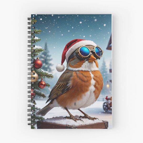 Item preview, Cool steampunk Christmas Robin designed and sold by Luminathek.