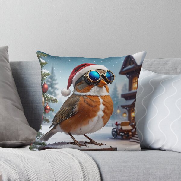 Item preview, Cool steampunk Christmas Robin designed and sold by Luminathek.