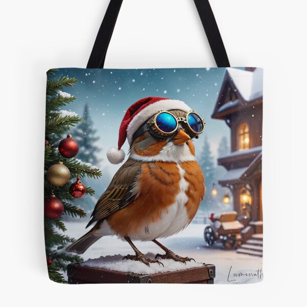 Item preview, Cool steampunk Christmas Robin designed and sold by Luminathek.