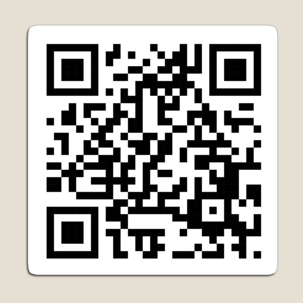 Artikelvorschau, RickRoll – QR-Code für Musikvideo „Never Gonna Give You Up“ Sticker entworfen und verkauft von tinyindiangirl.