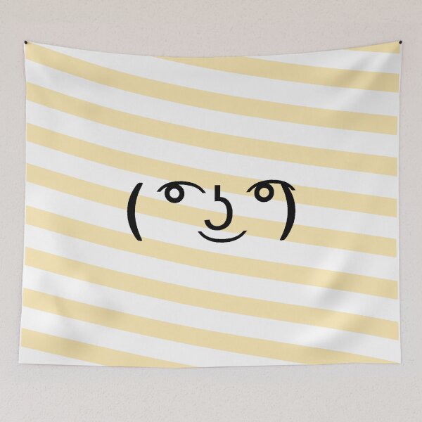 Item preview, Cute candy cane design – White and Yellow with ( ͡° ͜ʖ ͡°) designed and sold by pardock.