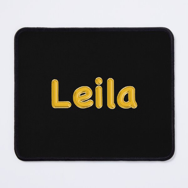 Item preview, Golden Balloon Leila Name Label (Black) designed and sold by NormadWorld.