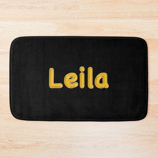 Item preview, Golden Balloon Leila Name Label (Black) designed and sold by NormadWorld.