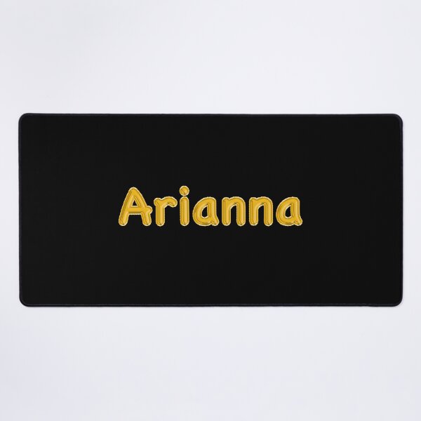 Item preview, Golden Balloon Arianna Name Label (Black) designed and sold by NormadWorld.