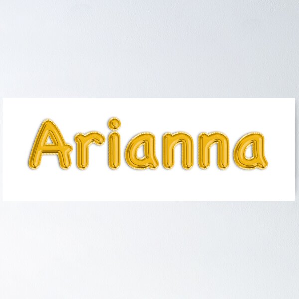 Item preview, Golden Balloon Arianna Name Label designed and sold by NormadWorld.