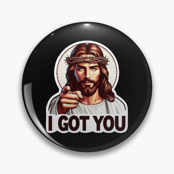 Item preview, I GOT YOU meme Jesus Christ Crown of Thorns designed and sold by plushism.