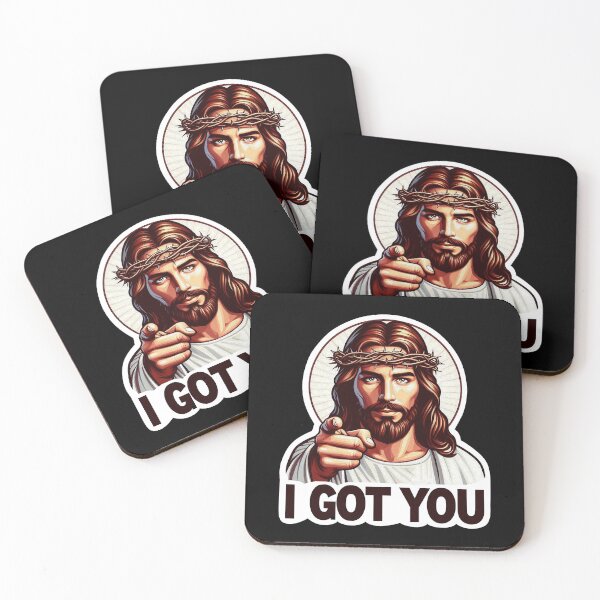 Item preview, I GOT YOU meme Jesus Christ Crown of Thorns designed and sold by plushism.