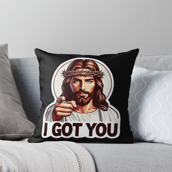 Item preview, I GOT YOU meme Jesus Christ Crown of Thorns designed and sold by plushism.