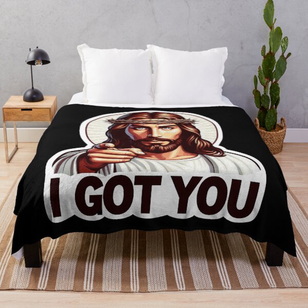 Item preview, I GOT YOU meme Jesus Christ Crown of Thorns designed and sold by plushism.