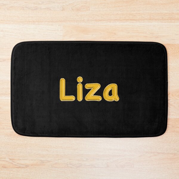 Item preview, Golden Balloon Liza Name Label (Black) designed and sold by NormadWorld.