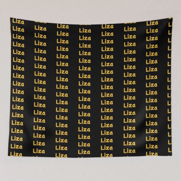 Item preview, Golden Balloon Liza Name Label (Black) designed and sold by NormadWorld.
