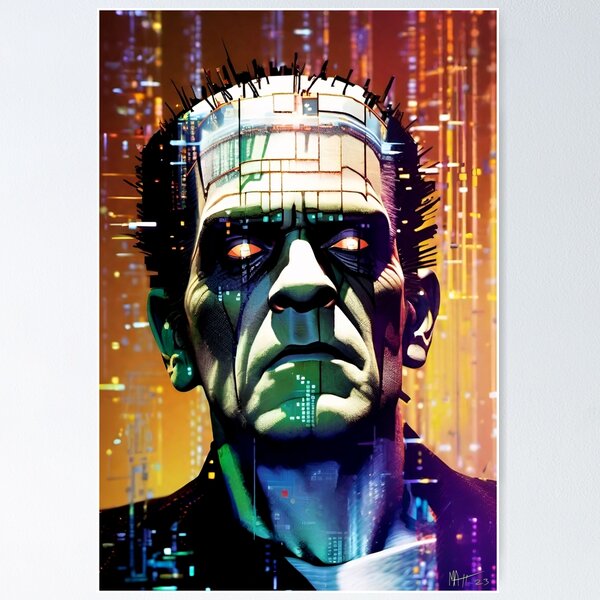 Item preview, Cyber Frankenstein  designed and sold by MatrixTattoo.