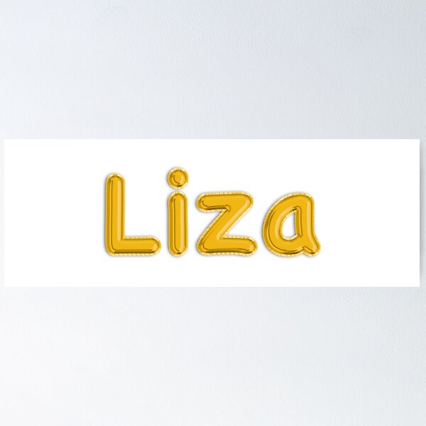 Item preview, Golden Balloon Liza Name Label  designed and sold by NormadWorld.