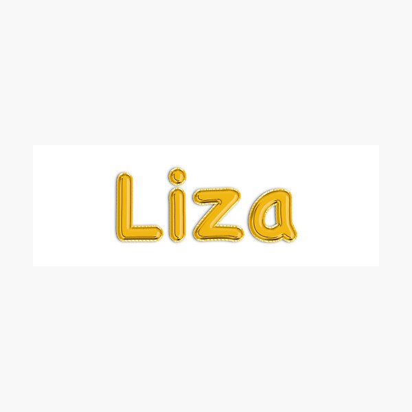 Item preview, Golden Balloon Liza Name Label designed and sold by NormadWorld.