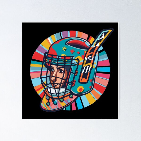 Item preview, Colorful Hockey Helmet designed and sold by desinganddecor.