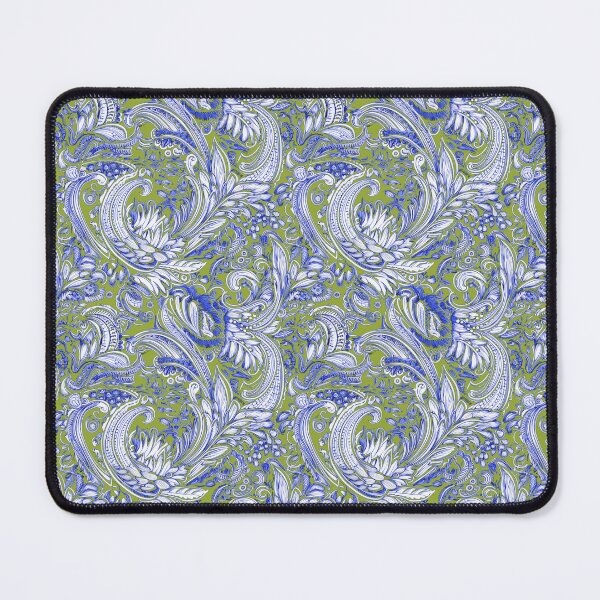 Item preview, Paisley classic design green blue designed and sold by Alessandro Remo Mazzoni Remotextiles.