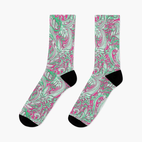 Item preview, Copy of Paisley classic design pink green designed and sold by Alessandro Remo Mazzoni Remotextiles.