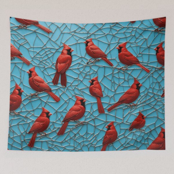 Item preview, small cardinal light blue metallic background random abstract patterns designed and sold by asbno19.