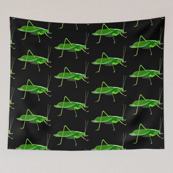 Item preview, K is for Katydid,Katydid Illustration – Unique Insect Art for Nature and Wildlife Lovers designed and sold by PrettylittlepastelUk.