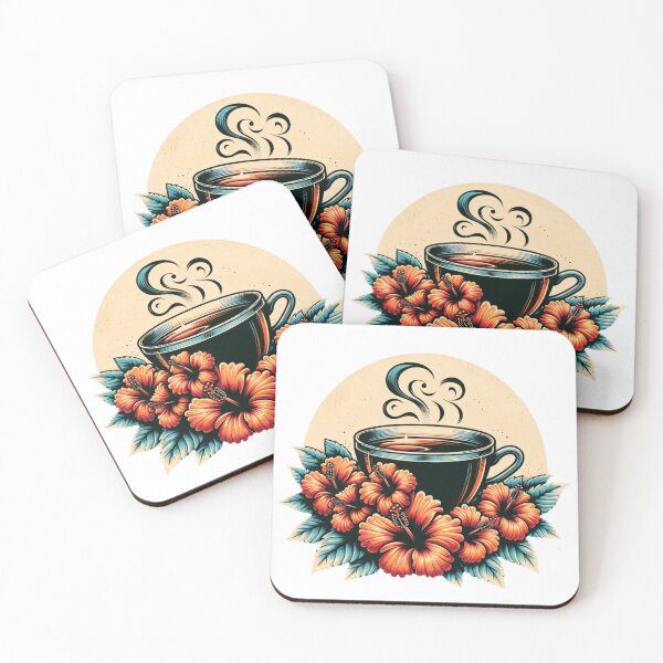 Item preview, Retro Hibiscus Tea designed and sold by NeatSplash.
