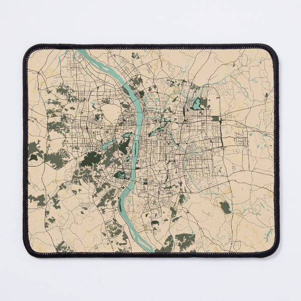 Item preview, Changsha City Map of Hunan, China  - Vintage designed and sold by deMAP.