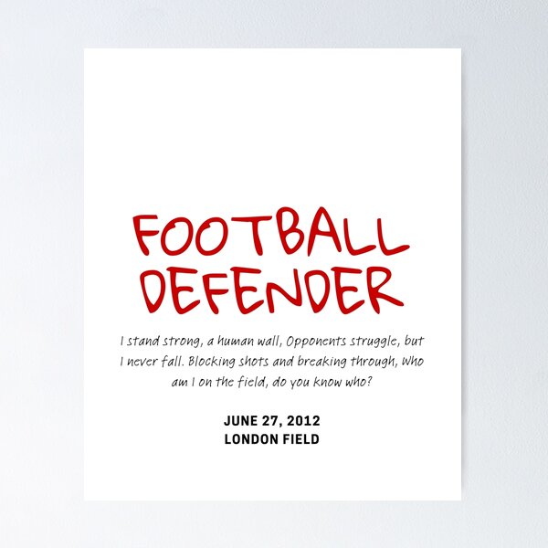Item preview, I am a football defender, ok? designed and sold by Kasizda.