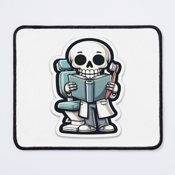 Item preview, Scholarly Skeleton Dentist designed and sold by ShopiDentistry.