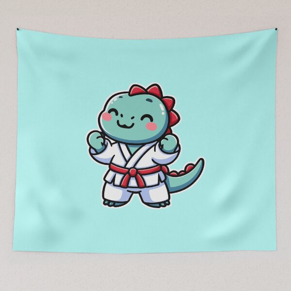 Item preview, Kawaii Cute Karate Dinosaur 1 | Pets and Animals for Men and Women t-shirt designed and sold by panchiTWO.