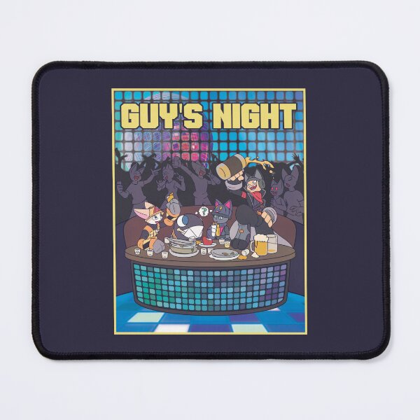 Item preview, Guy's Night (Blue Version) - anime cat cartoon characters designed and sold by 4ThingTon.
