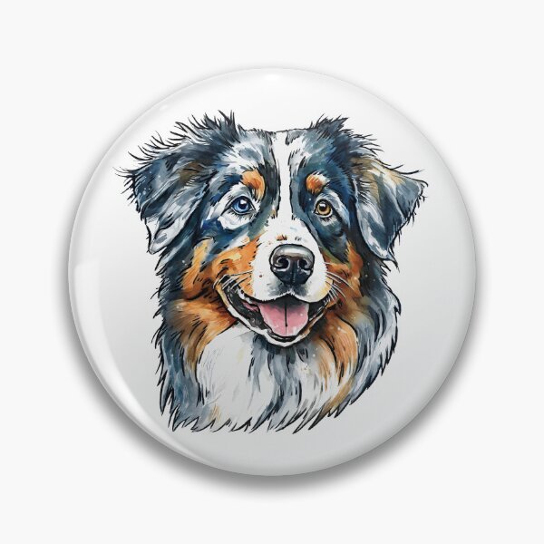 Item preview, Australian Shepherd Portrait designed and sold by Motivburg.