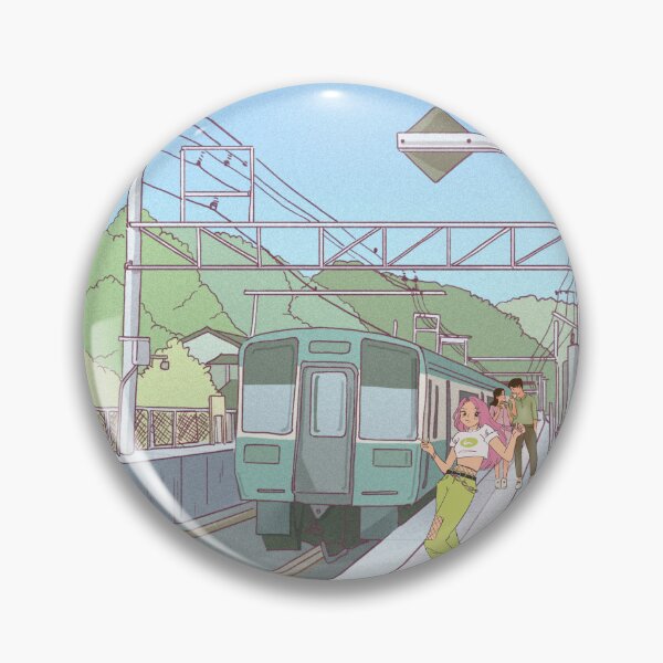 Item preview, Anime girl at Train station designed and sold by Funwaytrend.