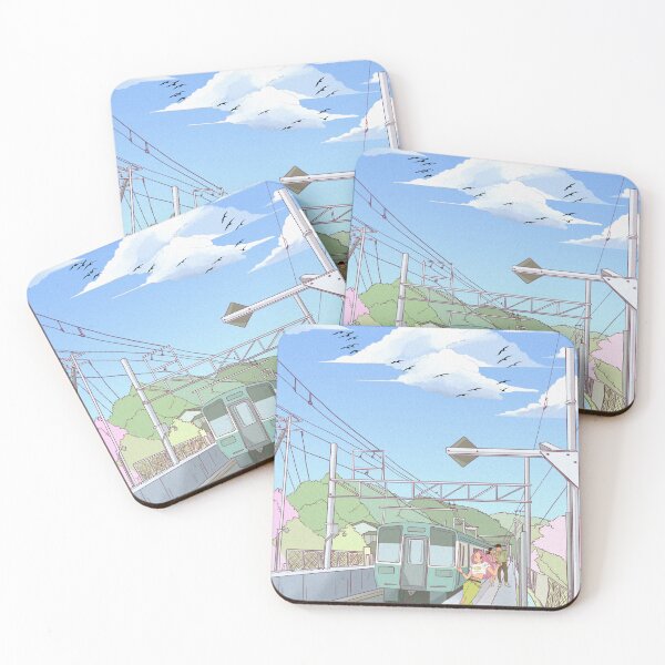 Item preview, Anime girl at Train station designed and sold by Funwaytrend.