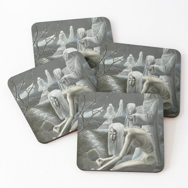 Item preview, Night washerwomen painting  designed and sold by aziliart.