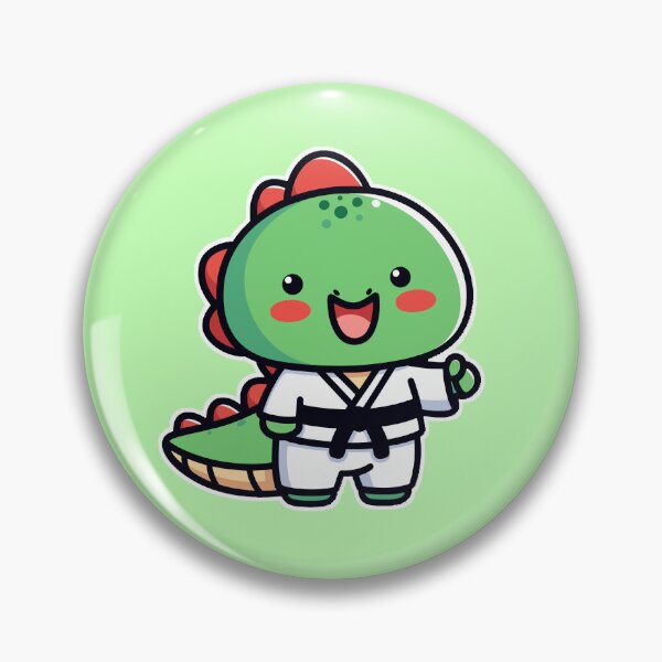Item preview, Kawaii Cute Karate Dinosaur 2 | Pets and Animals for Men and Women t-shirt designed and sold by panchiTWO.