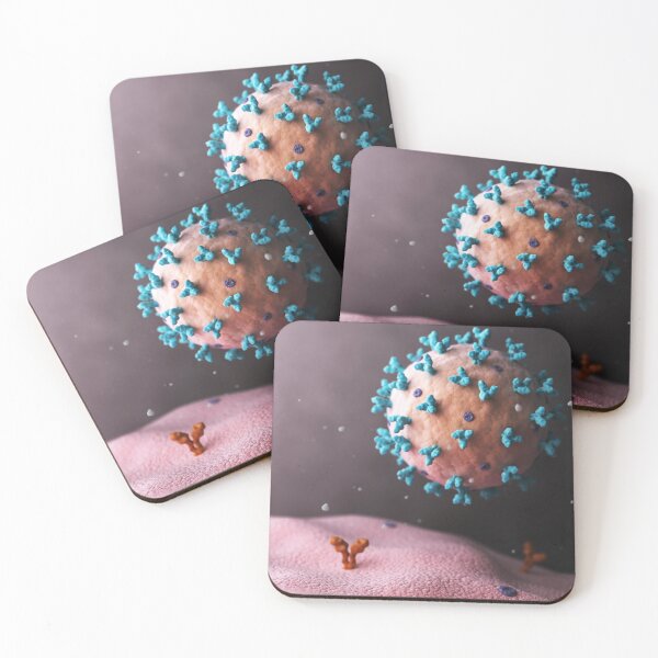 Item preview, STK701540H-Lassa virus attaching to cell. designed and sold by StocktrekImages.