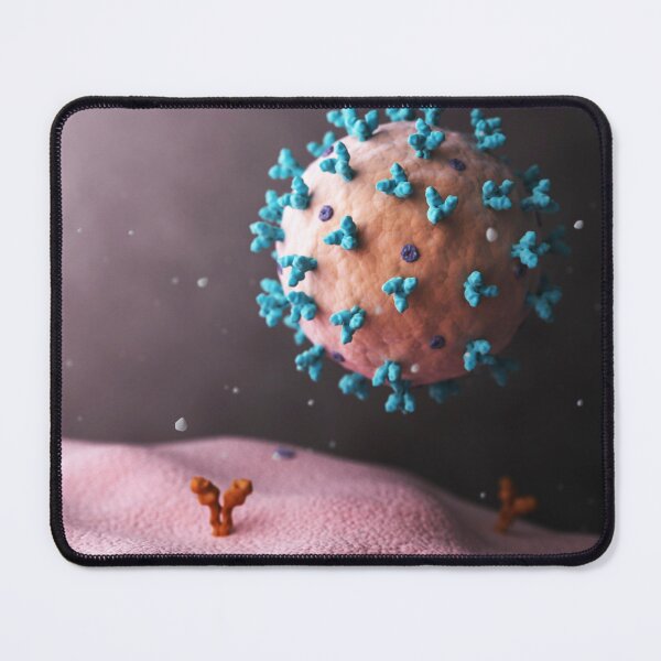 Item preview, STK701540H-Lassa virus attaching to cell. designed and sold by StocktrekImages.