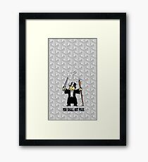 white goyard mono Framed Print